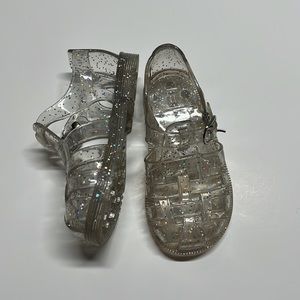 Baby Gap Popular Clear Sparkle Jelly Sandals Strawberry Scented